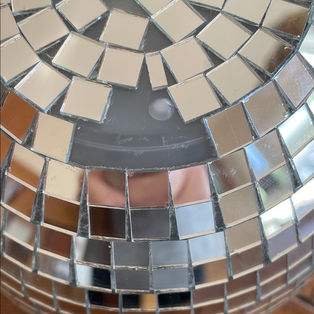 Disco Ball Silver Hanging Planter NWT - Picture 7 of 7